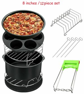 12 Stks/set 7 Inch / 8 Inch Lucht Friteuse Accessoires Past Alle Merken Air Friteuse Gowise Phillips Cozyna En Secura 3.7 4.2 5.3 5.8QT 8duim 12stk