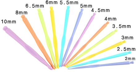 12 Stks/set Abs Haak Set Breinaalden Breien Craft Case Gehaakte Set Weven Gereedschap Naaien Tool