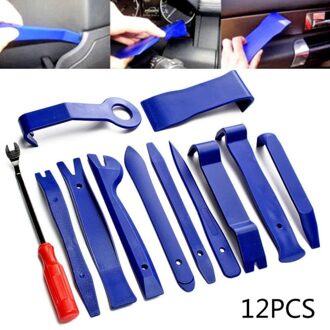 12 Stks/set Auto Body Repair Tool Auto Radio Draagbare Mechanica Auto Dent Puller Removal Installer Spotter Pry Gereedschap