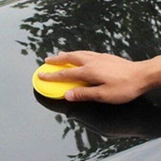 12 Stks/set Auto Waxen Polish Spons Zachte Waxen Geel Spons Polijsten Handdoek Borstel Auto Verf Care Cleaning Accessoires