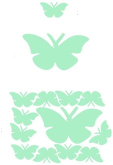 12 Stks/set Glow Vlinder Stickers Thuis Woonkamer Decoratie Verwijderbare Zelfklevende Muurtattoo Voor Plafond Slaapkamer Decor