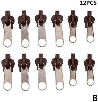 12 Stks/set Instant Zipper Universal Instant Fix Rits Reparatie Kit Vervanging Zip Slider Tanden Rescue Ritsen Voor Naaien B2