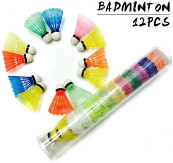 12 Stks/set Kleurrijke Schuim Plastic Badminton Bal