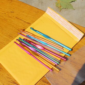 12 Stks/set Metalen Handvat Haak Naalden Rvs Haaknaalden Set 2-8Mm Haak Voor Diy Naalden Weave naaien Naalden Tool