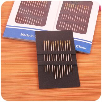 12 Stks/set Ouderen Naald-Side Gat Blind Naald Rvs Naaien Onnodig Threading Hand Huishoudelijke Diy Naaien Combinatie