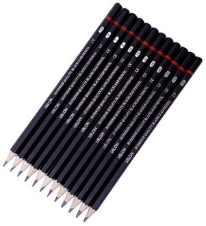 12 Stks/set Professionele Schets Tekening Potlood Set 2H H F B Hb 2B 3B 4B 5B 6B 7B 8B schilderij Tekening Potloden Briefpapier Leveringen wit