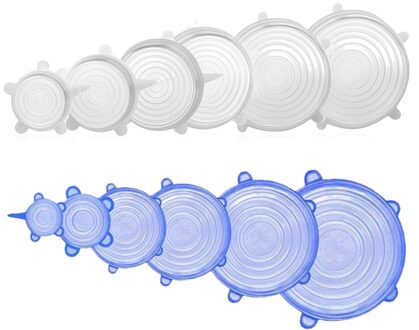 12 Stks/set Silicone Stretch Deksels Universele Silicone Voedsel Wrap Kom Pot Deksel Siliconen Cover Pan Voor Voedsel Behoud Keuken Tool
