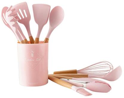 12 stks/set Siliconen Keukengerei Bakken Gebruiksvoorwerpen non-stick Keuken Koken Tool Praktische Hoge Temperatuur Weerstand Pannenset