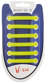 12 Stks/set Siliconen Light Up Lichtgevende Schoenveters Flash Party Gloeiende Schoen Kant Shoestrings Lui Geen Stropdas Shoeslace L4 geel