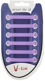 12 Stks/set Siliconen Light Up Lichtgevende Schoenveters Flash Party Gloeiende Schoen Kant Shoestrings Lui Geen Stropdas Shoeslace L4 Paars