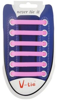 12 Stks/set Siliconen Light Up Lichtgevende Schoenveters Flash Party Gloeiende Schoen Kant Shoestrings Lui Geen Stropdas Shoeslace L4 Roze