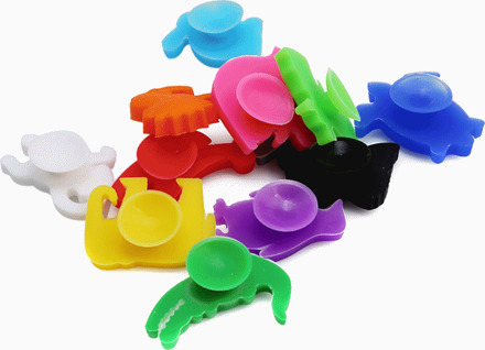 12 Stks/set Thee Huisdieren Party Gewijd Dier Zuignap Wijnglas Label Siliconen Herkenner Marker Thee Houder La