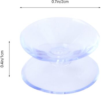 12 Stuks 10X20Mm Transparant Dubbelzijdig Zuig Rubber Pads Voor Glas Siliconen Sukkels Zonder Haken Suckers voor Glas Home 10 x 20mm