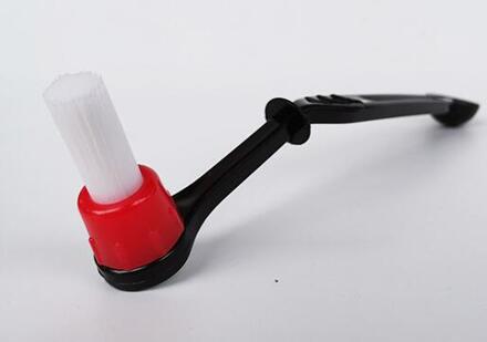 12 Stuks 2 In 1 Koffiezetapparaat Borstel Nylon Espresso Koffiemolen Borstels Koffielepel Machine Groep Hoofd Keuken Gereedschap rood hoofd