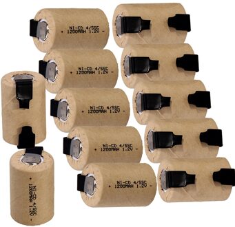 12 stuks 4/5SC batterij 1.2 v 1200 mah nicd 4/5 SUBC batterijen voor power tools voor elektrische schroevendraaiers voor boren snelle levering