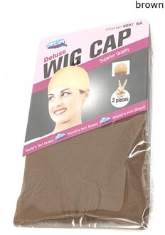 12 Stuks (6 Packs) Pruik Cap Pruik Netten Stretch Mesh Snood Haarnet Dark Beige Pruik Caps bruin