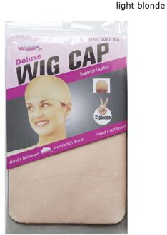 12 Stuks (6 Packs) Pruik Cap Pruik Netten Stretch Mesh Snood Haarnet Dark Beige Pruik Caps licht blond