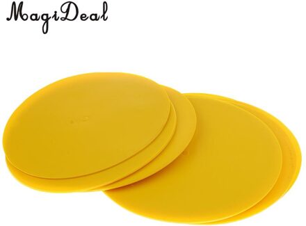 12 Stuks 9 Inch Kleurrijke Pvc Spot Markers Voor Sport Boren En Training Team Sport Basketbal Spot Markers Speed Agility training geel