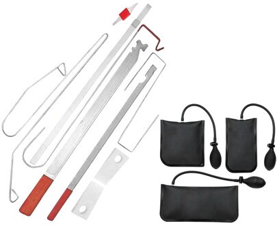 12 Stuks Auto Deur Key Lock Out Emergency Opening Unlock Tool Kit Met Air Wedge Pretty