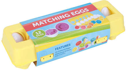 12 Stuks Baby Educatief Speelgoed Kinderen Herkennen Kleur Vorm Bijpassende Eieren Vechten Geplaatst Houten Speelgoed Kinderen Speelgoed Puzzel