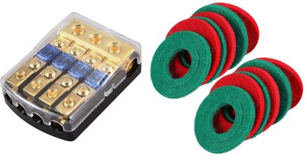 12 Stuks Batterij Terminal Anti Corrosie Ringen Met 60A Auto Vrachtwagen Audio Versterker Circuit Houder