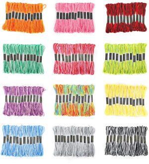 12 Stuks Borduren Diy Zijde Lijn Tak Threads Vergelijkbaar Smc Discussie Floss Streng Kruissteek Kit Naaien Kunstwerk Levert