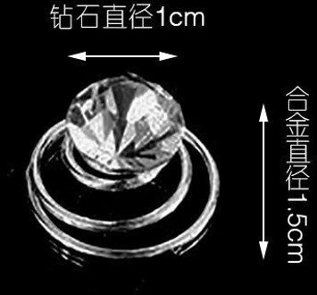 12 Stuks Crystal Rhinestone Flower Bridal Wedding Haarspelden Hairgrip Accessoires Kapper Hoofd Haar Vlecht diamond