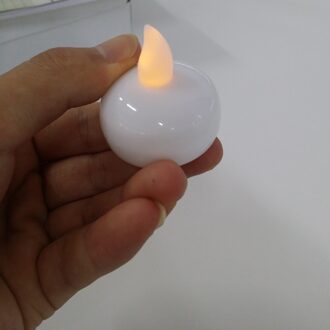 12 Stuks Drijvende Kaars Lamp Led Theelichtjes Wedding Lotus Verjaardag Kaarsen Vlamloze Led Kaars Decoratie wit licht