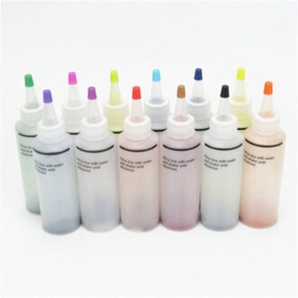 12 Stuks Dye Kit Een Stap Tie Dye Kit Stof Textiel Verf Kleuren Voor Stof Textiel Diy Craft Arts Kleding kleurstoffen
