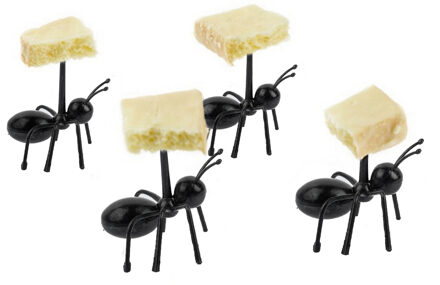 12 stuks Fruit Vork Herbruikbare Kawaii Mier Fruit Vork Servies Meerdere Gebruik Taart Snack Dessert Vorken Voor Party Fruit Groente gereedschap