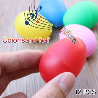 12 Stuks Herbruikbare Plastic Ei Shakers Maracas Percussion Musical Voor Party Gunsten Klaslokaal Prijs Levert Musical Nsv