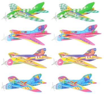 12 Stuks Kid 'S Vliegtuig Speelgoed Hand Gooien Vliegende Zweefvliegtuigen Vliegtuig Modellen Party Gunsten Vliegende Speelgoed