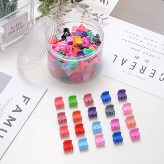 12 Stuks Kleine Plastic Hair Clips Claws Mini Klemmen Mode Meisjes Krab Haar Klauw Haaraccessoires Snelle levering 12stk Multicolor1