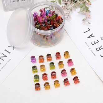 12 Stuks Kleine Plastic Hair Clips Claws Mini Klemmen Mode Meisjes Krab Haar Klauw Haaraccessoires Snelle levering 12stk Multicolor2