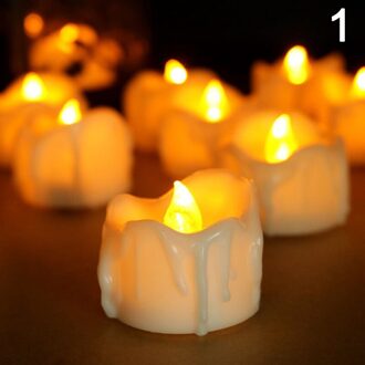 12 Stuks Led Theelichtje Kaars Licht Flikkeren Led Kaarsen Voor Decoratie A1