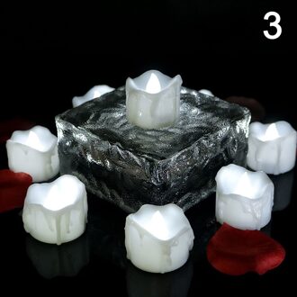 12 Stuks Led Theelichtje Kaars Licht Flikkeren Led Kaarsen Voor Decoratie A3