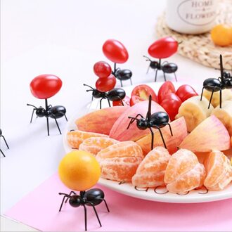 12 Stuks Leuke Mini Mier Fruit Vork Keuken Vorken Eten Pick Voor Bar Party