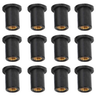 12 Stuks M5 Metric Rubber Goed Noten Blind Fastener Motorfiets Voorruit Wellnuts Voor Kajak