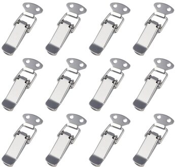 12 Stuks Mini Rvs Bagage Accessoires, Metalen Bagage, Gesp Kast Meubilair Lock Box Klink