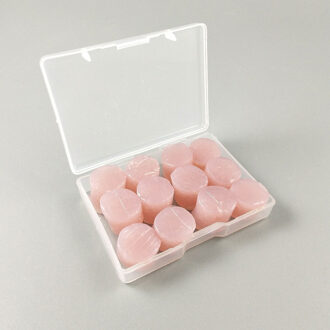 12 Stuks Oordopjes Beschermende Oordoppen Silicone Soft Waterdicht Anti-geluid Oordopjes Protector Zwemmen Douchen Water Sport Roze