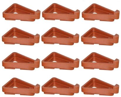 12 Stuks Plant Pot Voeten, Onzichtbare Bloempot Risers, diy Combinatie Triple-Gedreven Tenen Pot Lifters Voor Bloem Planter