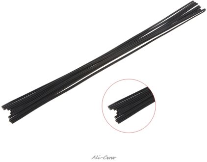 12 Stuks Plastic Lasdraad Zwart Pp Vloer Auto Bumper Plastic Lassen 50 Cm