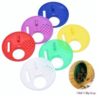12 Stuks Ronde Bijenkorf Doos Entree Gate Disc Plastic Bee Nest Deur Bijenteelt Gereedschappen