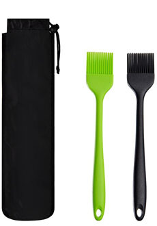 12 Stuks Rvs Barbecue Spiesjes Set Met 2 Bbq Borstel Bbq Teken Naald Outdoor Accessoires