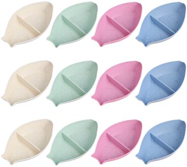 12 Stuks Schattige Kruiden Trays Azijn Gerechten Multipurpose Dompelen Platen Voor Restaurant Buffet Thuis