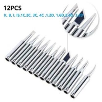 12 Stuks Soldeerbout Tips 900M-T Soldeerbout///Voor C1151/C1152 Voor Hakko 907 933 926 937 928 941 Soldeerstation