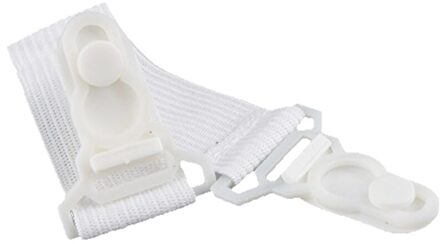 12 Stuks Uitgerust Laken Matras Grijpers Bretels Elastische Kousenband Fastener Houder Clips Bandjes Rubber Knop Haak Wit