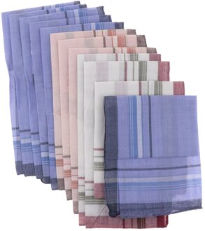 12 Stuks Vintage Zakdoek Katoenen Doek Zakdoeken Voor Mannen