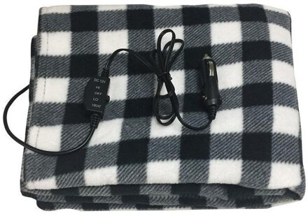 12 v 145*100 cm Winter Auto Elektrische Verwarmde Deken Fleece Gezellig Constante Temperatuur Deken Cover Heater 5 kleur zwart wit plaid