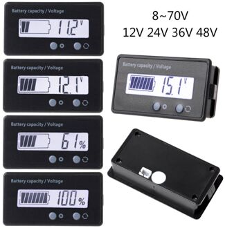 12 V/24 V/36 V/48 V LCD Zuur Lood Lithium Batterij Capaciteit Indicator Voltmeter Voltage elektrische Motorfiets Scooter Batterij Testers T
